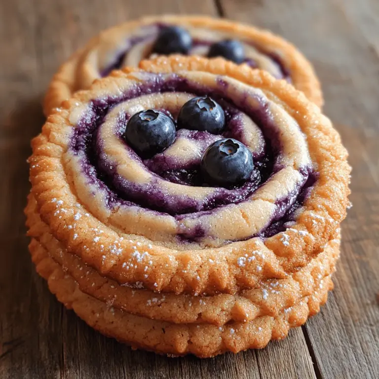 Cookies have long held a special place in the hearts of sweet enthusiasts around the world. Their delightful crunch, soft interiors, and endless variety make them a beloved treat for people of all ages. Whether enjoyed as a midday snack, a comforting dessert, or a show-stopping addition to a gathering, cookies have an enduring appeal that is hard to resist. Among the myriad of flavors and combinations, the Blueberry Cheesecake Swirl Cookies stand out as a delightful and innovative option.