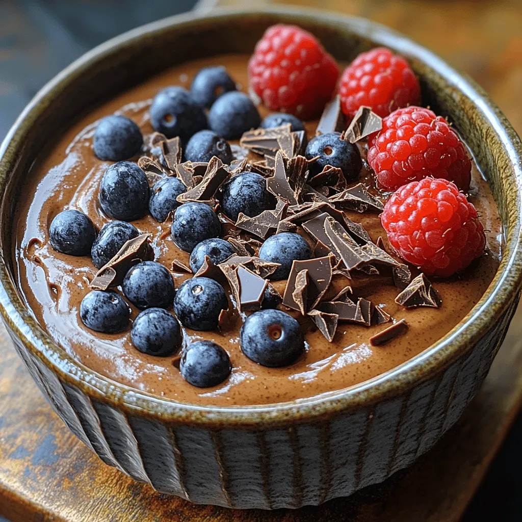 Indulging in dessert doesn't have to mean compromising your health, and the Creamy Chocolate Avocado Bliss is the perfect testament to that philosophy. This delightful dessert combines the rich, satisfying taste of chocolate with the creamy texture of avocados, creating a luscious mousse that feels as decadent as it sounds. The beauty of this recipe lies not only in its indulgent flavors but also in its nourishing ingredients, making it a guilt-free treat for chocolate lovers.