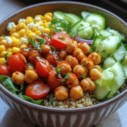 As the sun shines brighter and the air warms up, our cravings often shift towards lighter, more refreshing meals that celebrate the vibrant flavors of summer. One such dish that perfectly encapsulates this seasonal shift is the Crunchy Chickpea Summer Bowl. This delightful recipe is not only a visual feast, bursting with color and freshness, but it is also a nutritional powerhouse. It combines protein, fiber, and a variety of fresh vegetables, making it an ideal choice for anyone looking to enjoy a healthy and satisfying meal.