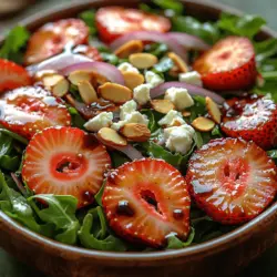 As the sun shines brighter and the days grow longer, the appeal of fresh, vibrant salads becomes irresistible. One such delightful creation is the Strawberry Arugula Bliss Salad—a dish that embodies the essence of summer with its colorful ingredients and refreshing flavors. This salad is not just a feast for the eyes; it tantalizes the taste buds with a harmonious blend of sweet, tangy, and nutty flavors, making it the perfect addition to any summer meal or outdoor gathering.