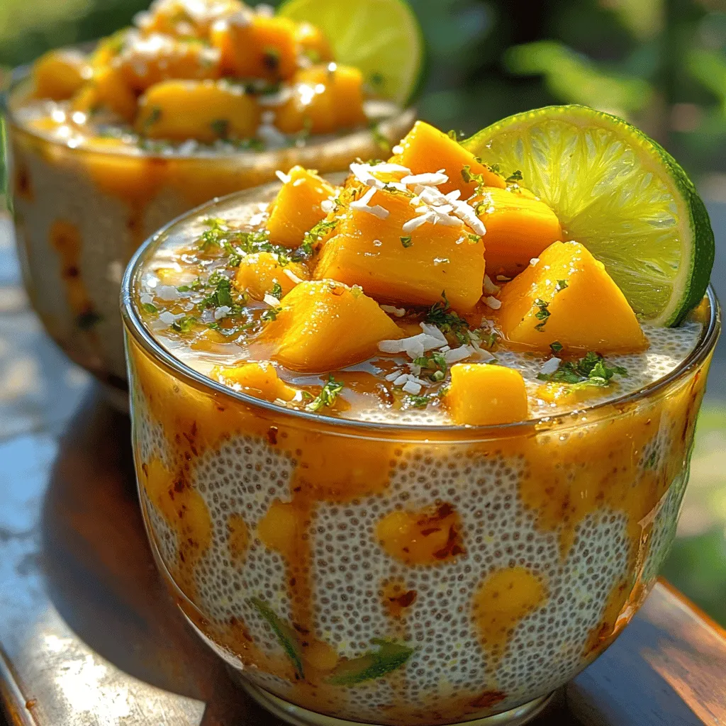 Tropical Bliss Mango Lime Chia Pudding is not just a treat for the taste buds; it’s a health-conscious dessert that brings sunshine to your table. This creamy, fruity delight is packed with nutrients and serves as an excellent source of omega-3 fatty acids, fiber, and antioxidants. Chia pudding has gained immense popularity in recent years, becoming a staple for health enthusiasts and dessert lovers alike. In this article, we will explore the origins of chia pudding, the health benefits of the ingredients, and provide a step-by-step guide to making this delicious dessert.