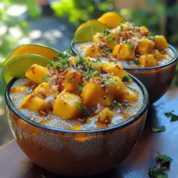 Tropical Bliss Mango Lime Chia Pudding is not just a treat for the taste buds; it’s a health-conscious dessert that brings sunshine to your table. This creamy, fruity delight is packed with nutrients and serves as an excellent source of omega-3 fatty acids, fiber, and antioxidants. Chia pudding has gained immense popularity in recent years, becoming a staple for health enthusiasts and dessert lovers alike. In this article, we will explore the origins of chia pudding, the health benefits of the ingredients, and provide a step-by-step guide to making this delicious dessert.