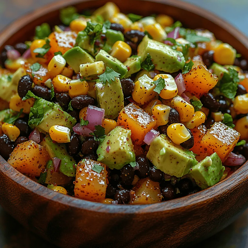 When it comes to fresh, flavorful, and nutritious salads, the Sunny Avocado Corn Black Bean Salad stands out as a vibrant option that caters to a variety of tastes and occasions. This delightful dish is not only visually appealing with its array of colors, but it also boasts a combination of textures and flavors that make it an instant crowd-pleaser. Whether you’re preparing for a summer barbecue, a picnic in the park, or simply looking for a healthy meal prep option, this salad checks all the boxes.