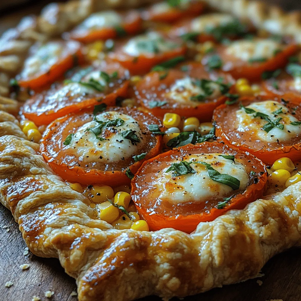 The Savory Tomato Corn Galette is a delightful dish that captures the essence of summer in every bite. With the vibrant flavors of fresh tomatoes and sweet corn, this galette offers a perfect blend of textures and tastes that can be enjoyed by everyone, whether at a lively gathering, a casual picnic, or a cozy dinner at home. This rustic tart not only showcases the best of seasonal produce but also embodies a culinary approach that is both practical and impressive.