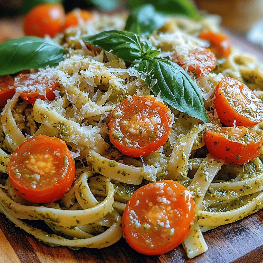 Creamy pesto pasta with cherry tomatoes is a delightful dish that captures the essence of Italian cuisine. Its harmony of flavors and inviting aroma makes it a favorite among pasta lovers. This dish, characterized by its luscious, creamy texture and vibrant color, is not only a feast for the taste buds but also a visual treat. Whether you are preparing a cozy dinner for two or hosting a family gathering, this creamy pesto pasta is sure to impress and satisfy.