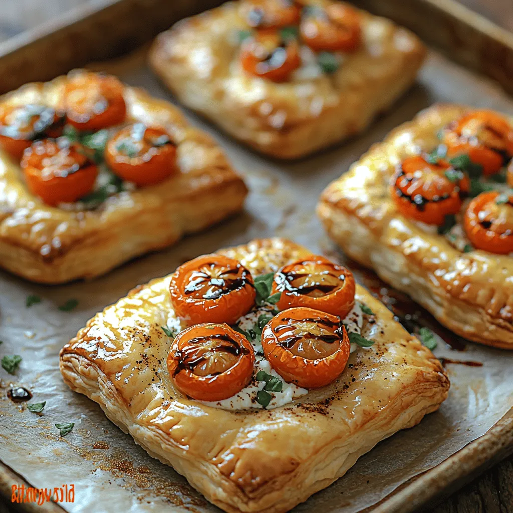 Puff pastry has earned its rightful place as a staple in kitchens around the world, celebrated for its versatility and flaky texture. This delightful dough, consisting of layers of butter and flour, puffs up beautifully when baked, creating a light, airy base that serves as an excellent canvas for various toppings. Among the myriad of dishes that can be crafted with puff pastry, Cherry Tomato Puff Tartlets stand out as an exceptional choice for those seeking a vibrant, refreshing appetizer or snack. This dish beautifully balances the juiciness of fresh cherry tomatoes with the creamy richness of ricotta cheese, resulting in a mouthwatering treat that is sure to impress.