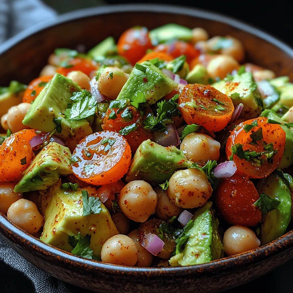 In the realm of healthy eating, few dishes manage to strike a perfect balance between nutrition, flavor, and versatility quite like the Spicy Avocado Chickpea Salad Delight. This vibrant salad combines creamy avocados, hearty chickpeas, and a medley of fresh vegetables, creating a dish that is not only visually appealing but also packed with essential nutrients. Whether you're looking for a refreshing side dish for your next barbecue, a light yet satisfying lunch, or a quick dinner option, this salad fits the bill effortlessly.