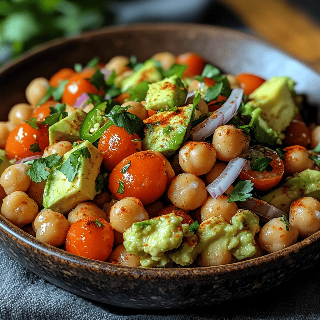 In the realm of healthy eating, few dishes manage to strike a perfect balance between nutrition, flavor, and versatility quite like the Spicy Avocado Chickpea Salad Delight. This vibrant salad combines creamy avocados, hearty chickpeas, and a medley of fresh vegetables, creating a dish that is not only visually appealing but also packed with essential nutrients. Whether you're looking for a refreshing side dish for your next barbecue, a light yet satisfying lunch, or a quick dinner option, this salad fits the bill effortlessly.