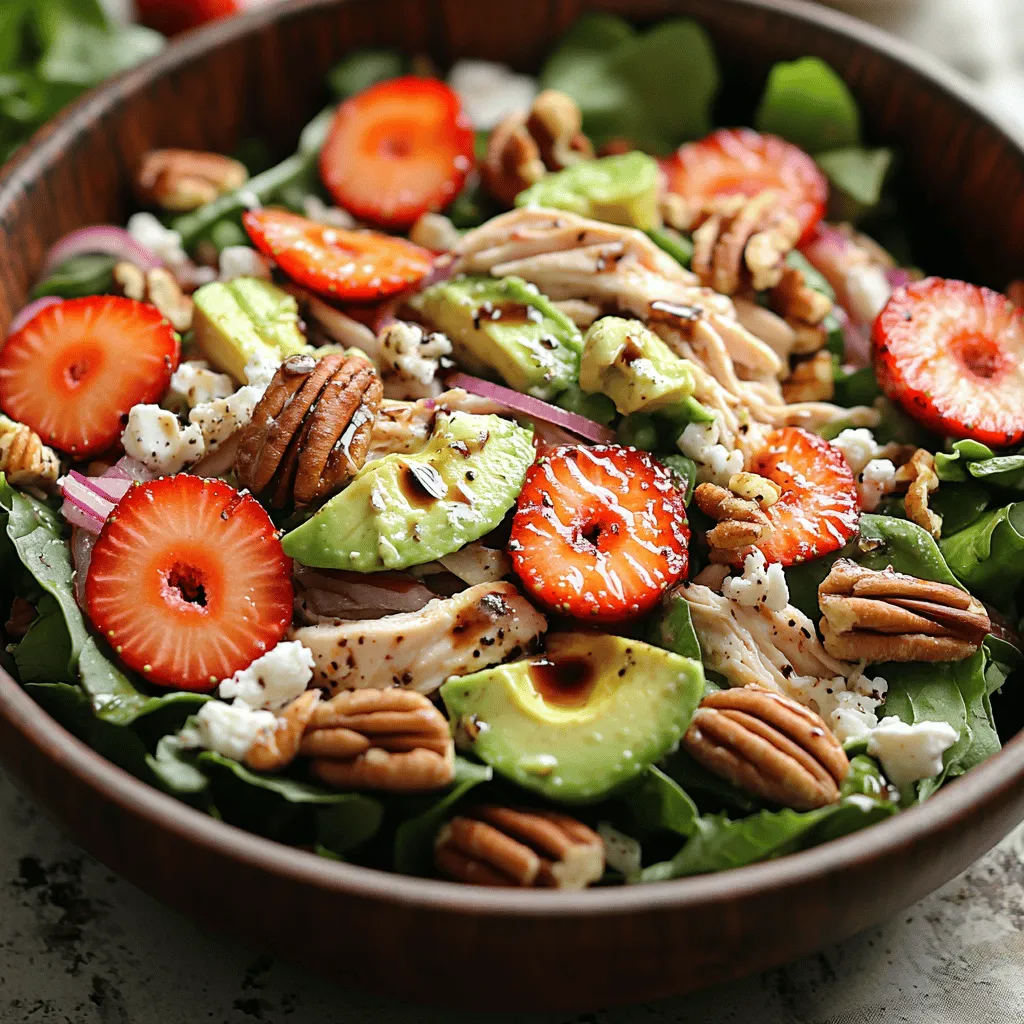Salads have long been celebrated as a healthy meal option, ideal for those seeking a nutritious and satisfying dish. With their vibrant colors and diverse textures, salads not only serve as a feast for the eyes but also provide a plethora of health benefits. Among the myriad of salad options available, the Strawberry Avocado Chicken Salad stands out as a refreshing and nutritious choice that combines the sweetness of strawberries, the creaminess of avocado, and the savory taste of chicken.