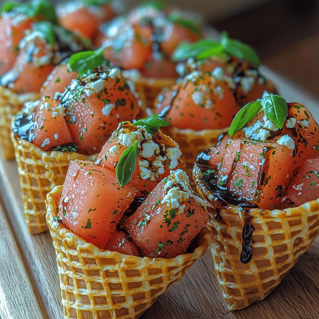 As the warm summer sun shines brightly, there’s nothing quite like a refreshing, light dish that captures the essence of the season. Enter the Basil Watermelon Feta Cones, an innovative and vibrant appetizer that beautifully combines the sweetness of juicy watermelon with the savory richness of feta cheese. This dish not only tantalizes the taste buds but also offers a feast for the eyes, making it a perfect choice for summer gatherings, picnics, or even a casual lunch on a hot day.