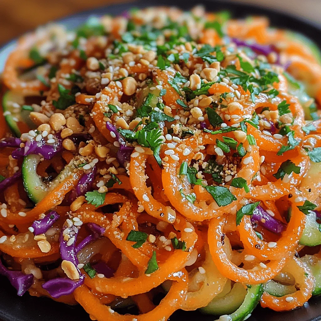 If you're looking for a dish that perfectly captures the vibrant and fresh flavors of Thai cuisine, look no further than the Crunchy Thai Cucumber Noodle Salad. This colorful salad is not only visually appealing but also a delightful mix of textures and tastes that will tantalize your taste buds. Imagine the crispness of cucumbers, the crunch of carrots, and the vibrant hue of red cabbage all harmonizing in a tangy, flavorful dressing.