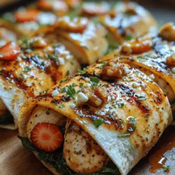 In today's fast-paced world, wraps have surged in popularity as a convenient and healthy meal option. They are not only easy to prepare but also versatile, allowing for a variety of fillings that cater to different tastes and dietary needs. One standout option that combines vibrant flavors and textures is the Grilled Chicken Strawberry Wrap. This dish marries the savory taste of grilled chicken with the sweet and juicy burst of fresh strawberries, complemented by the creamy tang of feta cheese. The result is a refreshing and satisfying meal that is perfect for lunch, dinner, or even a light snack.