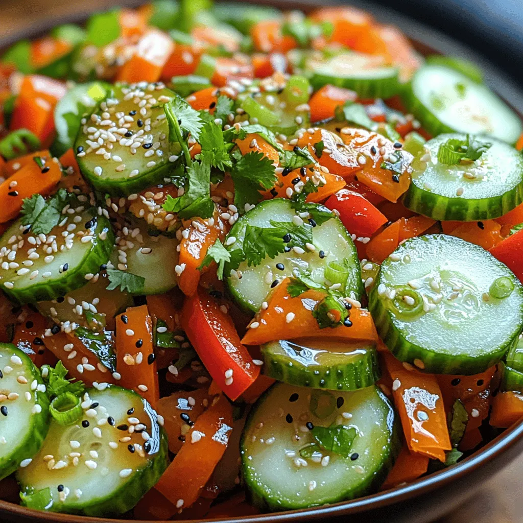 As the warm weather rolls in and the days grow longer, nothing quite beats the appeal of a light, refreshing, and crunchy slaw. The Crunchy Asian Cucumber Carrot Slaw is an ideal side dish that not only tantalizes the taste buds but also brings a vibrant burst of color to your table. With its crisp vegetables and zesty dressing, this slaw is perfect for summer barbecues, picnics, or even as a delightful accompaniment to your favorite Asian-inspired meals.