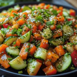 As the warm weather rolls in and the days grow longer, nothing quite beats the appeal of a light, refreshing, and crunchy slaw. The Crunchy Asian Cucumber Carrot Slaw is an ideal side dish that not only tantalizes the taste buds but also brings a vibrant burst of color to your table. With its crisp vegetables and zesty dressing, this slaw is perfect for summer barbecues, picnics, or even as a delightful accompaniment to your favorite Asian-inspired meals.