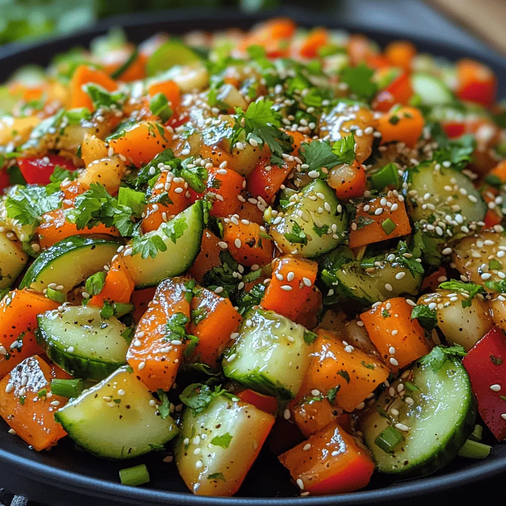 As the warm weather rolls in and the days grow longer, nothing quite beats the appeal of a light, refreshing, and crunchy slaw. The Crunchy Asian Cucumber Carrot Slaw is an ideal side dish that not only tantalizes the taste buds but also brings a vibrant burst of color to your table. With its crisp vegetables and zesty dressing, this slaw is perfect for summer barbecues, picnics, or even as a delightful accompaniment to your favorite Asian-inspired meals.