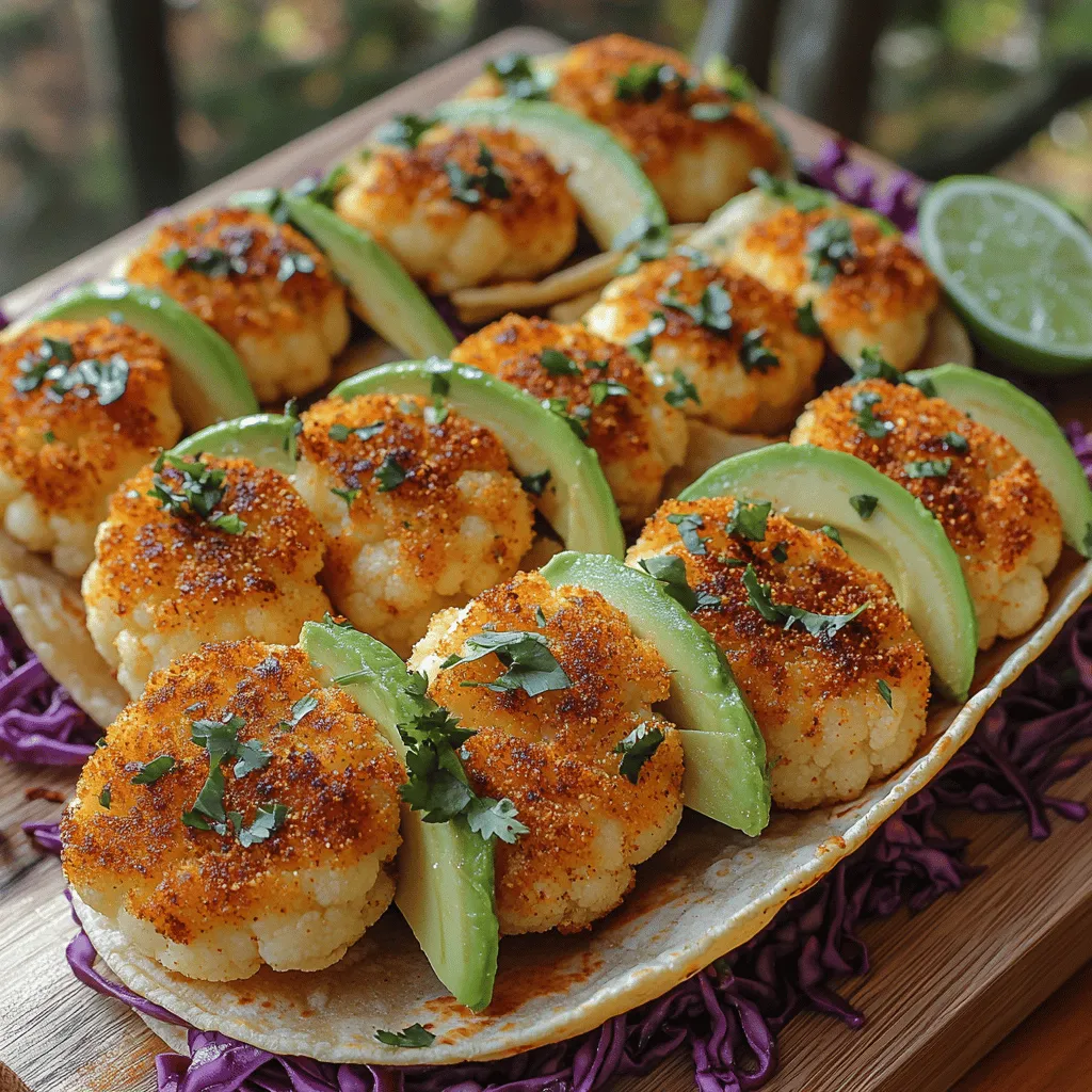 In recent years, the culinary landscape has experienced a remarkable shift towards plant-based eating. More and more individuals are embracing plant-forward diets, recognizing the myriad of health and environmental benefits they offer. From vibrant salads to hearty veggie burgers, the options are endless. Among these delightful creations, <strong>Crispy Cauliflower Taco Boats</strong> stand out as a delicious and healthy alternative to traditional tacos, combining flavor, texture, and nutrition in every bite.” /></p>
</p>
<h3>Techniques for Achieving Maximum Flavor Infusion</h3>
</p>
<p>To elevate the flavor of your crispy cauliflower taco boats, it’s essential to incorporate a few key techniques during the cooking process. One effective method is to marinate the cauliflower before roasting. A simple marinade of olive oil, lime juice, garlic powder, cumin, smoked paprika, and a pinch of salt can work wonders. Allow the cauliflower to marinate for at least 30 minutes—this will not only enhance the flavor but also ensure that every bite bursts with zest.</p>
</p>
<p>Another approach is to roast the cauliflower at high temperatures. Roasting at 425°F (220°C) allows the natural sugars in the cauliflower to caramelize, resulting in a deliciously crispy texture and rich flavor. The combination of high heat and the right spices creates a complex flavor profile that makes these taco boats truly irresistible.</p>
</p>
<h3>Cooking the Cauliflower to Perfection</h3>
</p>
<p>When it comes to cooking cauliflower, consistency is key. Start by cutting the cauliflower into bite-sized florets. This ensures even cooking and allows each piece to absorb the flavors of your seasoning. Toss the florets in your marinade until they are well-coated. Spread them out in a single layer on a baking sheet lined with parchment paper—this prevents sticking and promotes even browning.</p>
</p>
<p>To achieve that perfect crispy texture, avoid overcrowding the baking sheet. If needed, use two sheets to give each piece enough space to roast properly. Bake the cauliflower for about 25-30 minutes, turning halfway through to ensure all sides are evenly roasted and crispy.</p>
</p>
<h3>Importance of Baking Time and Temperature</h3>
</p>
<p>The beauty of crispy cauliflower lies in its baking time and temperature. As mentioned, a high temperature of 425°F (220°C) is ideal for achieving that coveted crunch. Baking for the right amount of time is crucial—too short, and the cauliflower will be undercooked; too long, and it may become dry. Keep an eye on the florets during the last few minutes of baking, as they can quickly go from perfectly crispy to overly charred.</p>
</p>
<h3>How to Tell When the Cauliflower is Done</h3>
</p>
<p>Knowing when your cauliflower is perfectly cooked is essential for achieving the best flavor and texture. Look for a golden-brown color and a crispy exterior. You can test the cauliflower by piercing a floret with a fork; it should be tender inside while still holding its shape. If you prefer an extra crispy texture, you can broil the cauliflower for an additional 1-2 minutes after baking. Just be sure to watch closely to prevent burning.</p>
</p>
<h3>Warming the Corn Tortillas</h3>
</p>
<p>Warming tortillas is a crucial step in assembling your taco boats, as it enhances their flavor and makes them more pliable. Here are a few effective methods to warm your corn tortillas:</p>
</p>
<p>1. <strong>Skillet Method</strong>: Place a dry skillet over medium heat. Add the tortillas one at a time, warming each for about 30 seconds on each side or until they are soft and warm.</p>
</p>
<p>2. <strong>Oven Method</strong>: Preheat your oven to 350°F (175°C). Wrap a stack of tortillas in aluminum foil and place them in the oven for about 10-15 minutes. This method is great for warming a larger batch.</p>
</p>
<p>3. <strong>Microwave Method</strong>: Stack the tortillas on a microwave-safe plate, cover them with a damp paper towel, and microwave on high for 30 seconds to 1 minute. This method is quick and effective, especially for a small number of tortillas.</p>
</p>
<h3>Assembling the Taco Boats</h3>
</p>
<p>Now that your crispy cauliflower is ready and your tortillas are warmed, it’s time to assemble your taco boats. Begin by laying a warm tortilla flat on a plate. Use a generous amount of roasted cauliflower, allowing it to take center stage.</p>
</p>
<p>To avoid soggy tortillas, be mindful of how you layer your ingredients. Start with a thin layer of your preferred salsa or sauce at the bottom, followed by the cauliflower. Top with fresh toppings such as diced tomatoes, shredded lettuce, cilantro, or avocado slices. Finally, finish with a drizzle of lime juice or a creamy sauce.</p>
</p>
<h3>Tips for Perfect Assembly to Avoid Soggy Tortillas</h3>
</p>
<p>To ensure your tortillas remain crisp, consider the following tips during assembly:</p>
</p>
<p>– <strong>Layer Strategically</strong>: Place heartier ingredients, like the roasted cauliflower, on the bottom and lighter, fresher toppings on top. This prevents moisture from soaking through the tortilla.</p>
</p>
<p>– <strong>Serve Immediately</strong>: Assemble your taco boats just before serving. Waiting too long can lead to moisture accumulation, which makes the tortillas soggy.</p>
</p>
<p>– <strong>Use a Baking Sheet</strong>: If you’re preparing multiple taco boats, place them on a baking sheet lined with parchment paper for easy transport and to catch any drips.</p>
</p>
<h3>Creative Ideas for Presentation</h3>
</p>
<p>Presentation can elevate the dining experience, especially for something as fun as taco boats. Try these creative ideas:</p>
</p>
<p>– <strong>Colorful Garnishes</strong>: Use a variety of fresh herbs and vegetables for garnish. Brightly colored toppings like radishes, purple cabbage, or edible flowers add visual appeal.</p>
</p>
<p>– <strong>Platter Arrangement</strong>: Serve your taco boats on a large platter surrounded by small bowls of salsas, sauces, and fresh toppings. This invites guests to customize their own taco boats.</p>
</p>
<p>– <strong>Mini Taco Holders</strong>: Invest in mini taco holders for a fun, restaurant-style presentation at home. These keep the tacos upright and make for a beautiful display.</p>
</p>
<h3>Serving Suggestions and Pairings</h3>
</p>
<h4>Recommended Salsas and Sauces to Enhance Flavor</h4>
</p>
<p>Pairing your crispy cauliflower taco boats with the right salsas and sauces can enhance their flavor significantly. Here are some recommendations:</p>
</p>
<p>– <strong>Pico de Gallo</strong>: Fresh and vibrant, this classic salsa made with diced tomatoes, onions, cilantro, and lime juice complements the earthy flavor of cauliflower perfectly.</p>
</p>
<p>– <strong>Avocado Salsa</strong>: Creamy avocado salsa, blended with garlic, lime, and jalapeño, adds a rich texture and flavor contrast to the crunchy taco boats.</p>
</p>
<p>– <strong>Chipotle Sauce</strong>: For a smoky kick, consider drizzling your taco boats with a chipotle mayo or sauce. This adds a depth of flavor that pairs wonderfully with the roasted cauliflower.</p>
</p>
<h4>Suggested Side Dishes that Pair Well with Taco Boats</h4>
</p>
<p>To create a well-rounded meal, consider serving your taco boats with complementary side dishes. Here are a few options:</p>
</p>
<p>– <strong>Fresh Salads</strong>: A simple side salad with mixed greens, cucumber, and a light vinaigrette can balance out the richness of the tacos.</p>
</p>
<p>– <strong>Beans</strong>: Black beans or refried beans are a classic side that adds protein and fiber, perfectly complementing the taco boats.</p>
</p>
<p>– <strong>Rice</strong>: Cilantro-lime rice or Spanish rice can serve as a hearty side dish that enhances the overall flavor profile of your meal.</p>
</p>
<h4>Beverage Pairings to Complement the Meal</h4>
</p>
<p>Selecting the right beverages can elevate your dining experience. Here are some ideas for drinks that pair well with your crispy cauliflower taco boats:</p>
</p>
<p>– <strong>Fresh Limeade</strong>: A refreshing limeade, sweetened to your liking, can provide a citrusy contrast to the savory flavors of the tacos.</p>
</p>
<p>– <strong>Mexican Beer</strong>: Light beers, such as a Mexican lager or pilsner, can complement the spices in your taco boats.</p>
</p>
<p>– <strong>Margaritas</strong>: A classic margarita, whether frozen or on the rocks, offers a delightful pairing with the vibrant flavors of your meal.</p>
</p>
<h3>Nutritional Information</h3>
</p>
<p>Understanding the nutritional value of your food is essential for maintaining a balanced diet. Each serving of these crispy cauliflower taco boats contains approximately:</p>
</p>
<p>– <strong>Calories</strong>: 250</p>
<p>– <strong>Fats</strong>: 10 grams</p>
<p>– <strong>Proteins</strong>: 6 grams</p>
<p>– <strong>Carbohydrates</strong>: 35 grams</p>
</p>
<p>This recipe is not only delicious but also fits well into a balanced diet. It is rich in vegetables and provides a good source of fiber, making it suitable for various dietary preferences, including vegan and gluten-free diets. The use of fresh ingredients ensures that you’re getting essential vitamins and minerals, making these taco boats a wholesome meal option.</p>
</p>
<h3>Conclusion</h3>
</p>
<p>Crispy cauliflower taco boats are a delightful and nutritious meal option that showcases the versatility of plant-based ingredients. With their satisfying crunch, vibrant flavors, and ability to cater to various dietary preferences, they are sure to please any palate. The simplicity of this recipe, combined with the joy of cooking with fresh ingredients, makes it an ideal choice for both busy weeknights and casual gatherings.</p>
</p>
<p>We encourage you to try this recipe and embrace the creativity that comes with assembling your taco boats. Enjoy experimenting with different toppings, salsas, and side dishes, and take pleasure in sharing this delicious meal with family and friends. Discover the joy of cooking with fresh ingredients and the delight of plant-based dishes that are both satisfying and nutritious.</p>
</div>