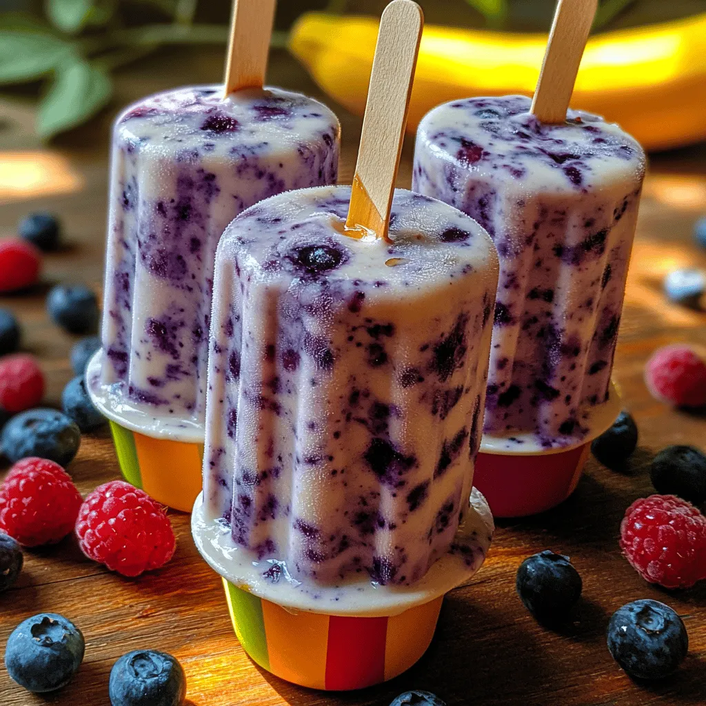 Before we dive into the recipe, let’s take a look at the star ingredients of our Blueberry Banana Bliss Popsicles. Each component plays a vital role in not just flavor, but also in providing a nutritious boost.