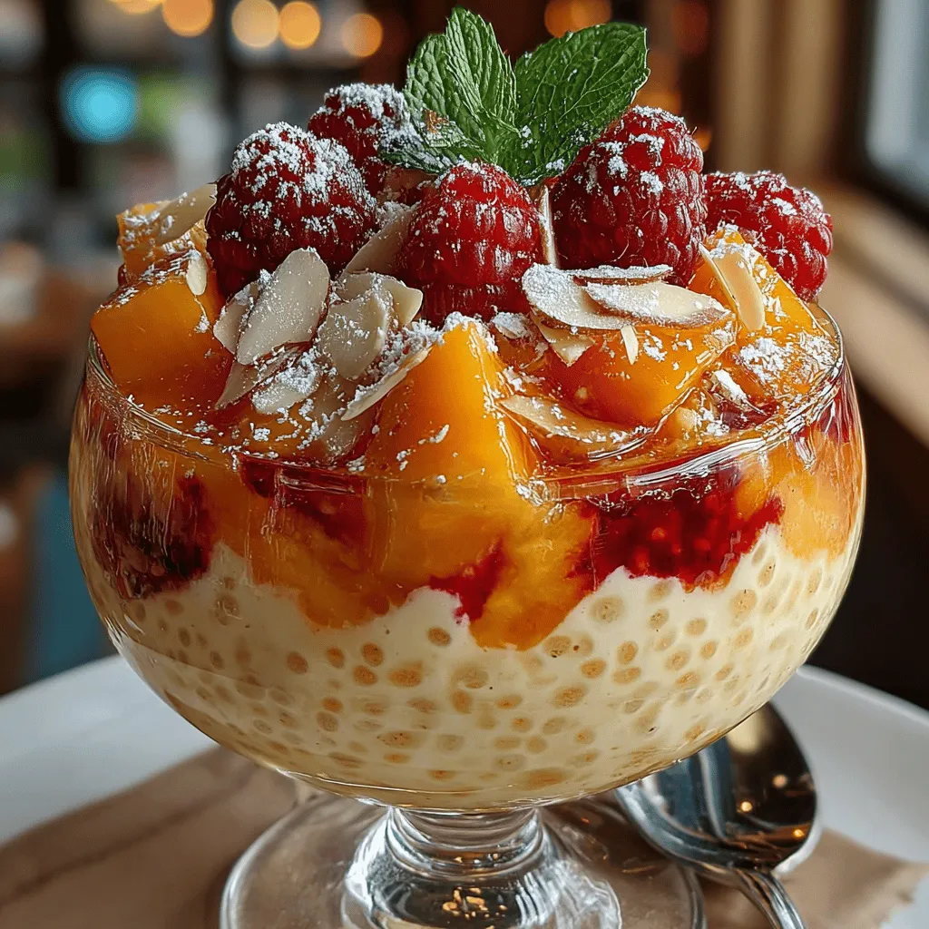 Chia pudding has gained popularity in recent years as a nutritious and versatile dessert option that caters to various dietary preferences. This delightful treat, rich in flavor and texture, can be customized to suit anyone's taste. One standout variation is the Peach Melba Chia Pudding, which brings together the luscious flavors of ripe peaches and tart raspberries, reminiscent of the classic Peach Melba dessert created by renowned chef Auguste Escoffier in the late 19th century. This delightful combination not only satisfies your sweet cravings but also packs a nutritional punch, making it an ideal choice for health-conscious individuals.