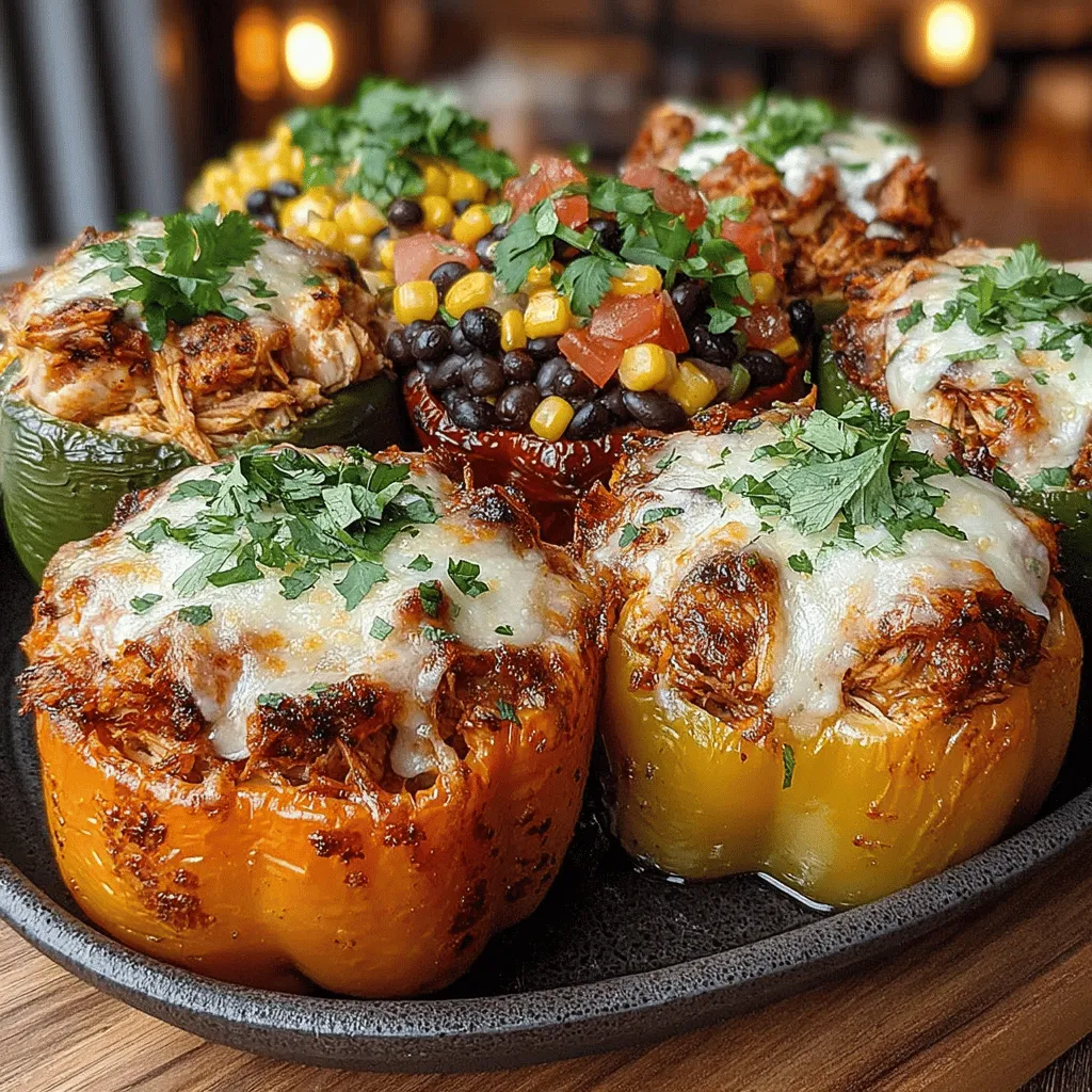 Herb Roasted Chicken and Wild Rice Stuffed Peppers is a culinary masterpiece that marries the succulent flavors of roasted chicken with the hearty, nutty essence of wild rice. This dish is not just a feast for the palate; it also serves as a vibrant centerpiece for any dining occasion, transforming an ordinary meal into an extraordinary experience. The combination of juicy chicken, wholesome grains, and colorful peppers creates a visually appealing dish that is both nutritious and satisfying.