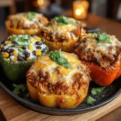 Herb Roasted Chicken and Wild Rice Stuffed Peppers is a culinary masterpiece that marries the succulent flavors of roasted chicken with the hearty, nutty essence of wild rice. This dish is not just a feast for the palate; it also serves as a vibrant centerpiece for any dining occasion, transforming an ordinary meal into an extraordinary experience. The combination of juicy chicken, wholesome grains, and colorful peppers creates a visually appealing dish that is both nutritious and satisfying.