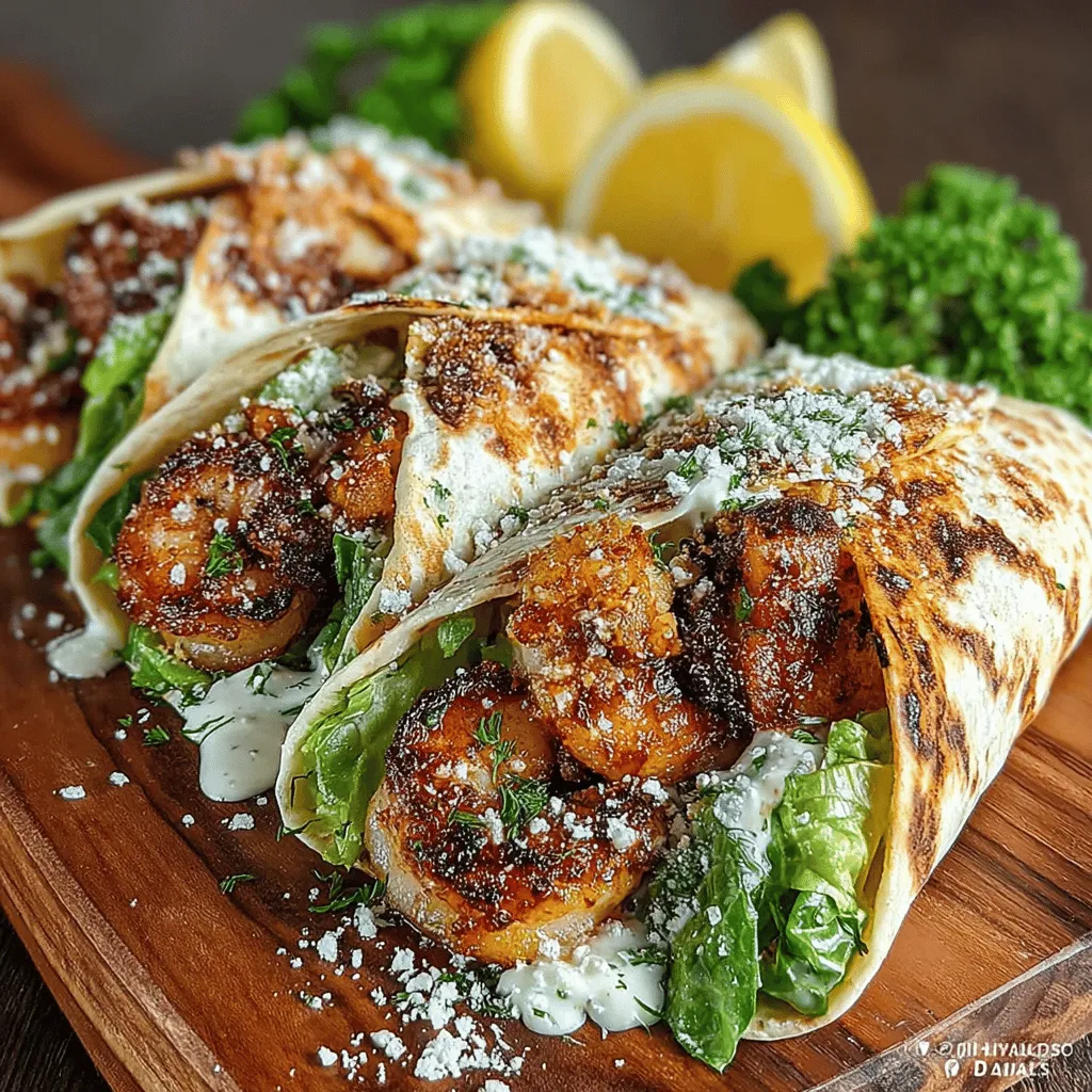 In the culinary world, the marriage of flavors can create delightful experiences that tantalize the taste buds and elevate everyday meals into something special. Grilled Shrimp Caesar Wraps exemplify this notion, skillfully combining the beloved flavors of a classic Caesar salad with succulent grilled shrimp, all wrapped up in a convenient and portable format. This recipe is not just a meal; it’s an experience that brings together the freshness of vibrant ingredients, the comforting familiarity of Caesar dressing, and the satisfying texture of a wrap.