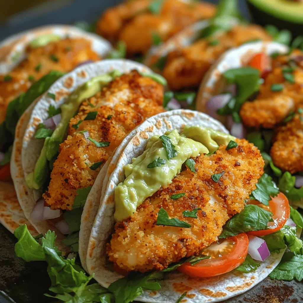 Crispy Chicken Avocado Wraps are a delightful and satisfying meal that brings together the crunch of baked chicken, the creaminess of avocado, and the freshness of vegetables wrapped in a nutritious tortilla. This recipe is not only a treat for the taste buds but also a great option for health-conscious individuals looking for a quick and nutritious meal. Whether you’re preparing lunch for yourself or a light dinner for the family, these wraps offer a perfect balance of flavors and textures, making them a must-try in any home cook's repertoire.