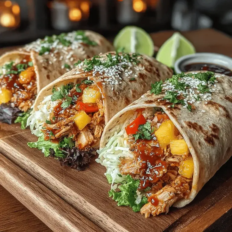 Creating the perfect Sweet & Spicy Chicken and Pineapple Wraps involves a series of well-coordinated steps that bring out the best flavors and textures. Let’s dive into the preparation process to ensure you achieve wraps that are bursting with flavor.