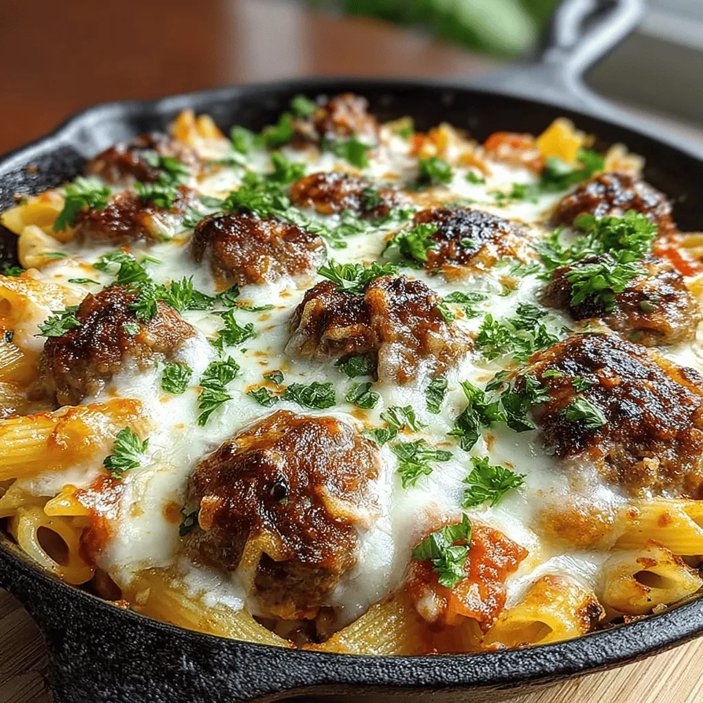 The meatballs are undeniably the star of this casserole, providing a hearty base that anchors the dish. Their savory flavor and satisfying texture are what truly elevate the overall experience. Made from a blend of quality ground meat and aromatic seasonings, the meatballs soak up the marinara sauce, infusing the entire casserole with their delicious essence.