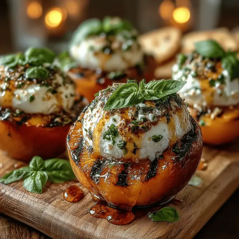 As the summer sun casts its warm glow, few dishes embody the essence of the season quite like Grilled Peach & Burrata Delight. This vibrant appetizer combines the sweetness of ripe peaches with the creamy richness of burrata cheese, creating a dish that not only tantalizes the taste buds but also appeals to the eyes. With its harmonious blend of flavors, this delightful recipe is perfect for summer gatherings or as a refreshing starter for any meal.