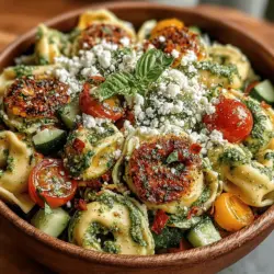 When it comes to vibrant and refreshing dishes, few can rival the allure of a Fresh Basil Pesto Tortellini Salad. This delightful creation marries the rich, aromatic flavors of pesto with the satisfying texture of tortellini, making it an irresistible option for any meal. Whether served as a light lunch, a side dish at a summer barbecue, or a centerpiece for a potluck, this salad not only tantalizes the taste buds but also celebrates the freshness of its ingredients.
