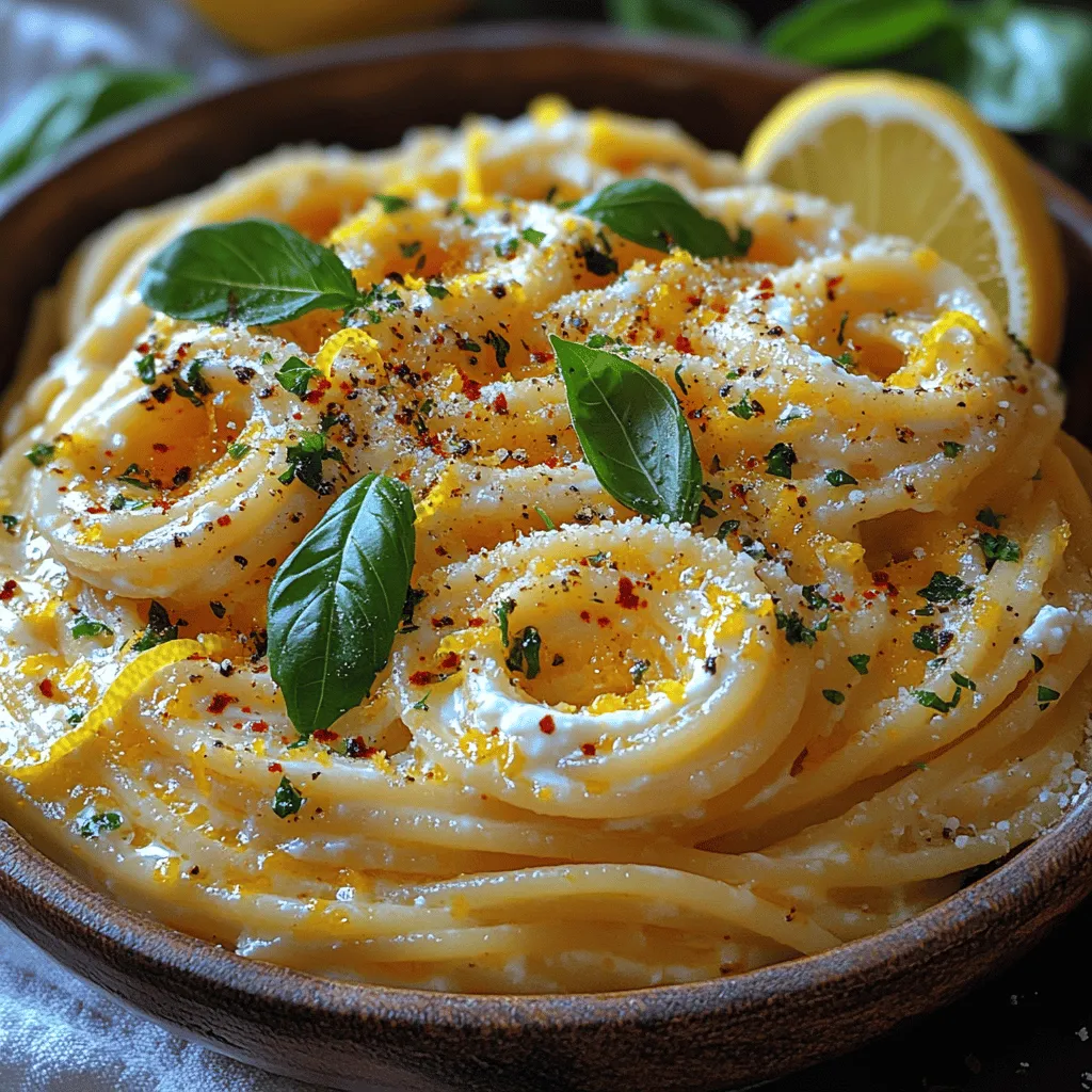When it comes to weeknight dinners, finding a recipe that is both quick to prepare and bursting with flavor can feel like a daunting task. Enter Zesty Creamy Ricotta Lemon Pasta—a dish that perfectly balances the richness of creamy ricotta cheese with the refreshing brightness of lemon. This delightful pasta is not only easy to whip up but also elevates your dining experience, making it an ideal choice for busy home cooks who refuse to compromise on taste.