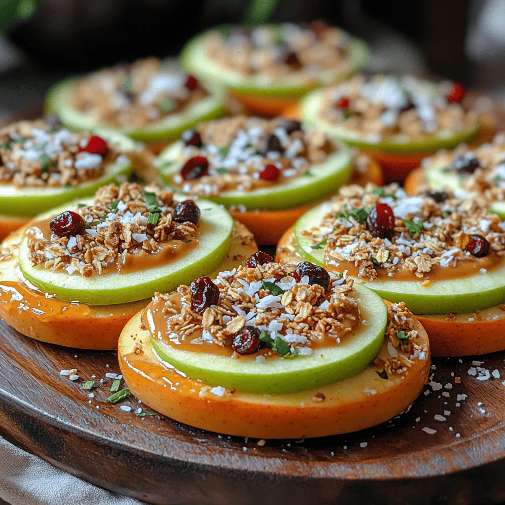 In the ever-evolving world of snacking, Crunchy Apple Nacho Slices have emerged as a delightful and nutritious option that marries health with creativity. These vibrant slices transform the humble apple into a stunning platter, making them an ideal choice for gatherings, family snack time, or even a guilt-free dessert. At the heart of this recipe lies a harmonious blend of fresh, crisp apple slices, rich nut butter, and a variety of delectable toppings, allowing for endless customization to cater to diverse taste preferences.