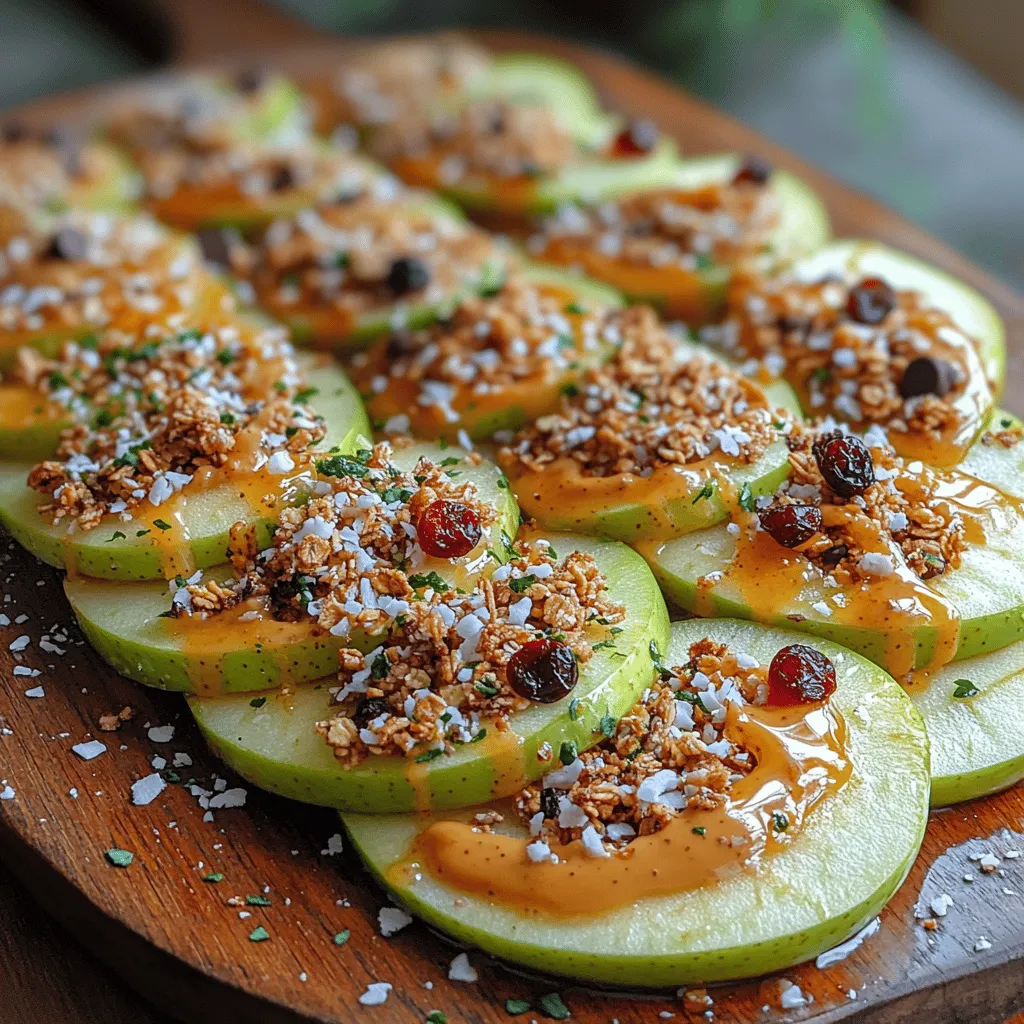 In the ever-evolving world of snacking, Crunchy Apple Nacho Slices have emerged as a delightful and nutritious option that marries health with creativity. These vibrant slices transform the humble apple into a stunning platter, making them an ideal choice for gatherings, family snack time, or even a guilt-free dessert. At the heart of this recipe lies a harmonious blend of fresh, crisp apple slices, rich nut butter, and a variety of delectable toppings, allowing for endless customization to cater to diverse taste preferences.