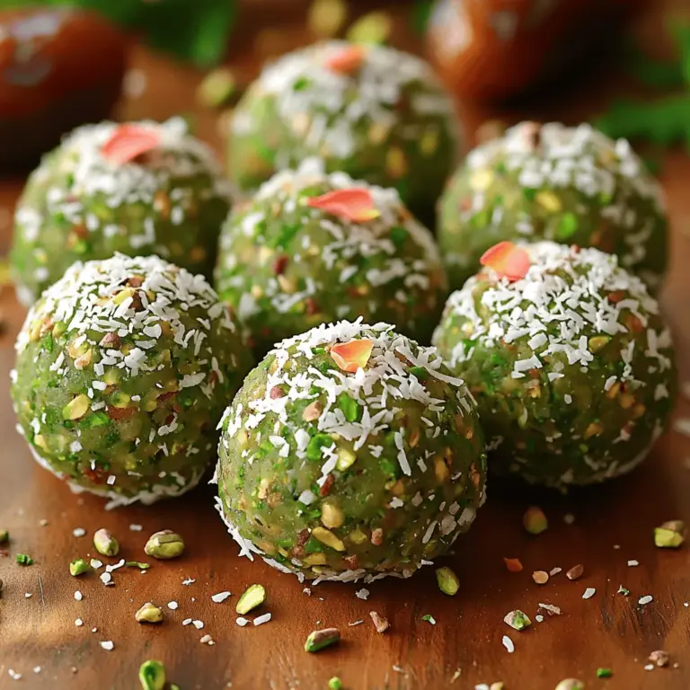 Sweet Pistachio Rose Energy Bites are not just a treat; they embody a beautiful fusion of flavors and cultures, drawing inspiration from Middle Eastern traditions. Pistachios, often regarded as a symbol of prosperity, are frequently used in various culinary creations across the region. The addition of rose, with its fragrant essence, elevates these energy bites, making them a delightful snack that captures the heart and palate.