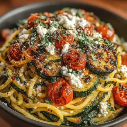 In the realm of weeknight dinners, finding a recipe that is both satisfying and simple can often feel like a daunting task. Enter the Zesty Roasted Zucchini and Feta Pasta, a delightful dish that combines the freshness of seasonal vegetables with the savory creaminess of feta cheese. This recipe is not only easy to prepare but also bursts with flavors, making it a perfect addition to your culinary repertoire.