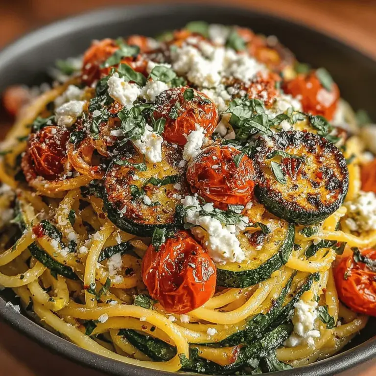 In the realm of weeknight dinners, finding a recipe that is both satisfying and simple can often feel like a daunting task. Enter the Zesty Roasted Zucchini and Feta Pasta, a delightful dish that combines the freshness of seasonal vegetables with the savory creaminess of feta cheese. This recipe is not only easy to prepare but also bursts with flavors, making it a perfect addition to your culinary repertoire.