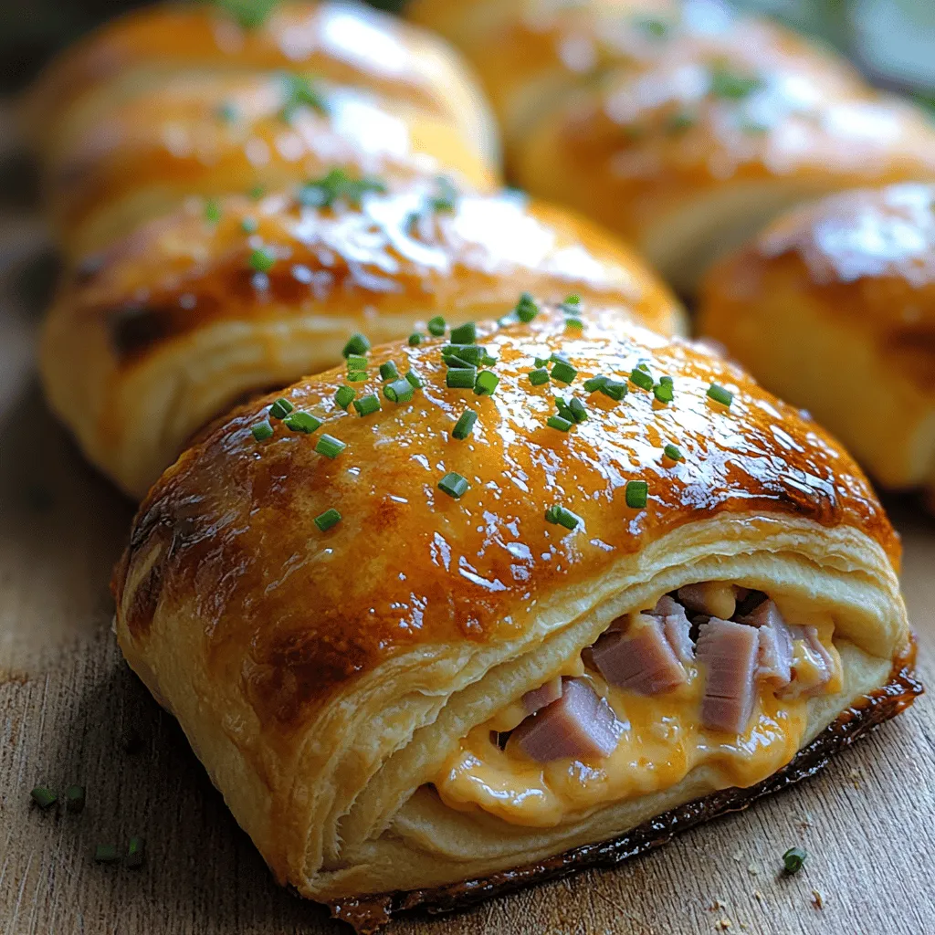 There's something irresistibly comforting about the aroma of freshly baked Savory Ham and Cheese Crescent Rolls wafting through your kitchen. This dish brings together the flaky texture of crescent rolls with a rich and flavorful filling, making it a beloved choice for a variety of occasions. Whether you're hosting a brunch, planning a party, or simply looking for a quick and satisfying family dinner, these crescent rolls are sure to impress.