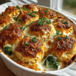 To achieve the perfect texture and flavor in your Creamy Chicken Alfredo Biscuit Bake, the arrangement of biscuit dough is crucial. Start by using refrigerated biscuit dough for convenience, but you can also opt for homemade if you prefer a fresher taste.
