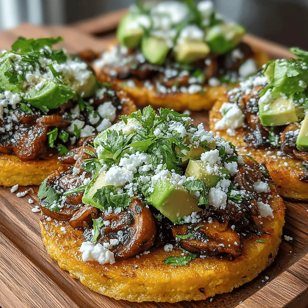 In the world of quick and satisfying meals, Sautéed Garlic Mushroom & White Bean Tostadas stand out as a vibrant and flavorful option. Whether you're looking for a light dinner, a hearty snack, or a crowd-pleasing appetizer, these tostadas offer a delightful combination of textures and flavors that will appeal to everyone at the table. The crispy tostada base, topped with savory sautéed garlic mushrooms and creamy white beans, creates a perfect canvas for a multitude of toppings, making it a versatile dish that can be adapted to suit your palate.