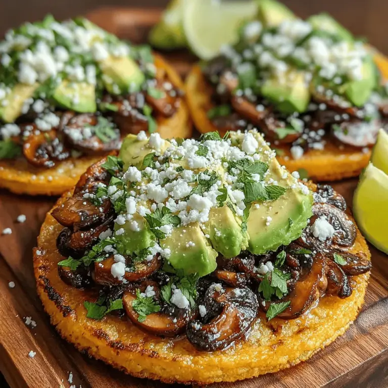 In the world of quick and satisfying meals, Sautéed Garlic Mushroom & White Bean Tostadas stand out as a vibrant and flavorful option. Whether you're looking for a light dinner, a hearty snack, or a crowd-pleasing appetizer, these tostadas offer a delightful combination of textures and flavors that will appeal to everyone at the table. The crispy tostada base, topped with savory sautéed garlic mushrooms and creamy white beans, creates a perfect canvas for a multitude of toppings, making it a versatile dish that can be adapted to suit your palate.