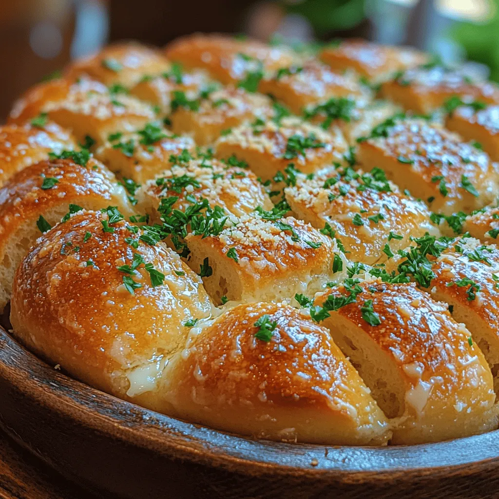 The Golden Garlic Parmesan Pull Apart Bread is a delightful culinary creation that marries the comforting warmth of freshly baked bread with the bold flavors of garlic and parmesan. Originating from the heart of Italian cuisine, this dish has transcended borders to become a beloved staple in many homes around the world. Its significance extends beyond just being a delicious appetizer or side; it embodies the spirit of sharing and conviviality, often gracing tables during gatherings, celebrations, and family meals.