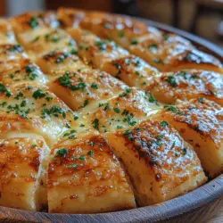 The Golden Garlic Parmesan Pull Apart Bread is a delightful culinary creation that marries the comforting warmth of freshly baked bread with the bold flavors of garlic and parmesan. Originating from the heart of Italian cuisine, this dish has transcended borders to become a beloved staple in many homes around the world. Its significance extends beyond just being a delicious appetizer or side; it embodies the spirit of sharing and conviviality, often gracing tables during gatherings, celebrations, and family meals.