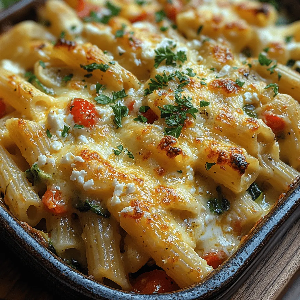 To create the perfect Creamy Greek Pasta Bake, it's important to understand the role of each ingredient. Every component contributes to the overall flavor, texture, and nutritional value of the dish, making it essential to choose high-quality products.