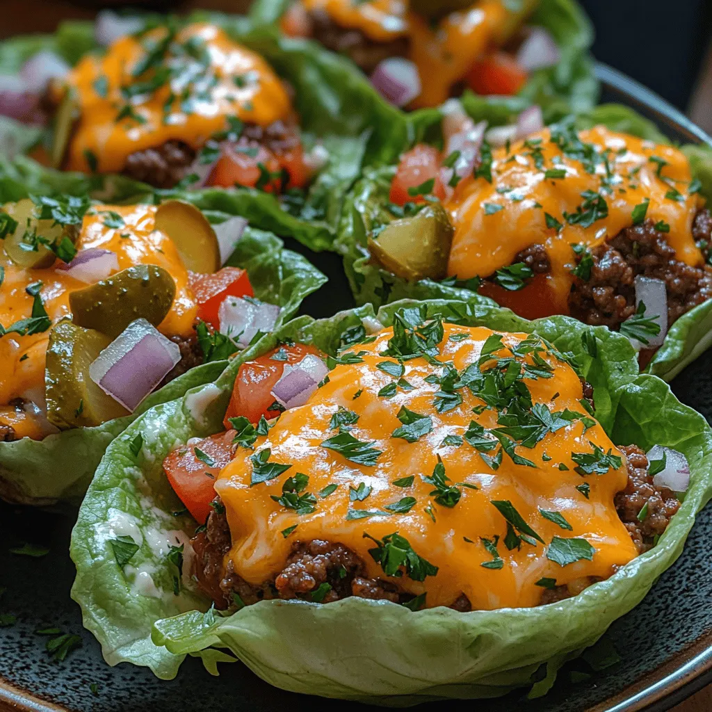 As the low-carb trend continues to sweep through the culinary landscape, more and more individuals are discovering the myriad benefits of reducing carbohydrate intake. From weight management to improved energy levels, embracing a low-carb lifestyle can lead to significant health improvements. For those who crave indulgent flavors without the guilt, the Juicy Low-Carb Cheeseburger Lettuce Cups offer a delightful solution. This recipe takes the classic cheeseburger and transforms it into a healthier, more satisfying dish that doesn’t compromise on taste or texture.