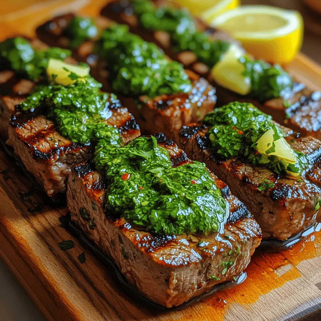 When it comes to versatile and flavorful appetizers, Herbaceous Chimichurri Steak Bites stand out as a delightful option that caters to a variety of palates. Bursting with fresh flavors and rich textures, this dish combines tender morsels of steak with a vibrant chimichurri sauce, creating a perfect bite-sized treat that is sure to impress. Whether you're hosting a gathering or simply seeking a quick yet satisfying meal, these steak bites encapsulate the essence of Argentine cuisine, bringing a taste of the grill right to your table.
