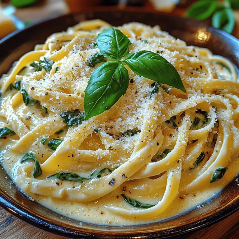 When it comes to comfort food, few dishes can rival the rich and creamy allure of pasta alfredo. Among the various interpretations of this classic Italian dish, Creamy Spinach Pasta Alfredo stands out as a vibrant and nutritious option that brings together the indulgent flavors of a creamy sauce with the freshness of leafy greens. This pasta dish is not just a meal; it's an experience that tantalizes the taste buds while nourishing the body.