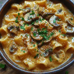 Mushroom stroganoff is a dish that embodies comfort food at its finest. With its luxurious creamy texture and rich, umami flavors, this dish is sure to delight your taste buds. Traditionally made with tender strips of beef, the stroganoff has evolved over the years, welcoming plant-based adaptations that make it accessible to everyone, including those following a vegan lifestyle. The creamy dreamy mushroom stroganoff is a perfect example of how you can enjoy this classic dish without sacrificing flavor or texture.