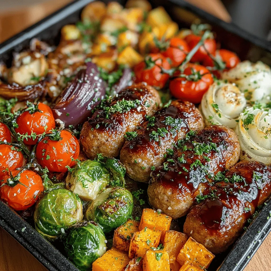 In the world of home cooking, convenience and flavor often go hand in hand, especially when it comes to traybakes. These all-in-one meals have surged in popularity for their simplicity and robust flavors, making them a go-to option for busy weeknight dinners. One standout recipe is the Sweet & Tangy Balsamic Chicken Sausage Traybake. This dish combines the savory richness of chicken sausage with the vibrant flavors of fresh vegetables, all enveloped in a sweet and tangy balsamic glaze.