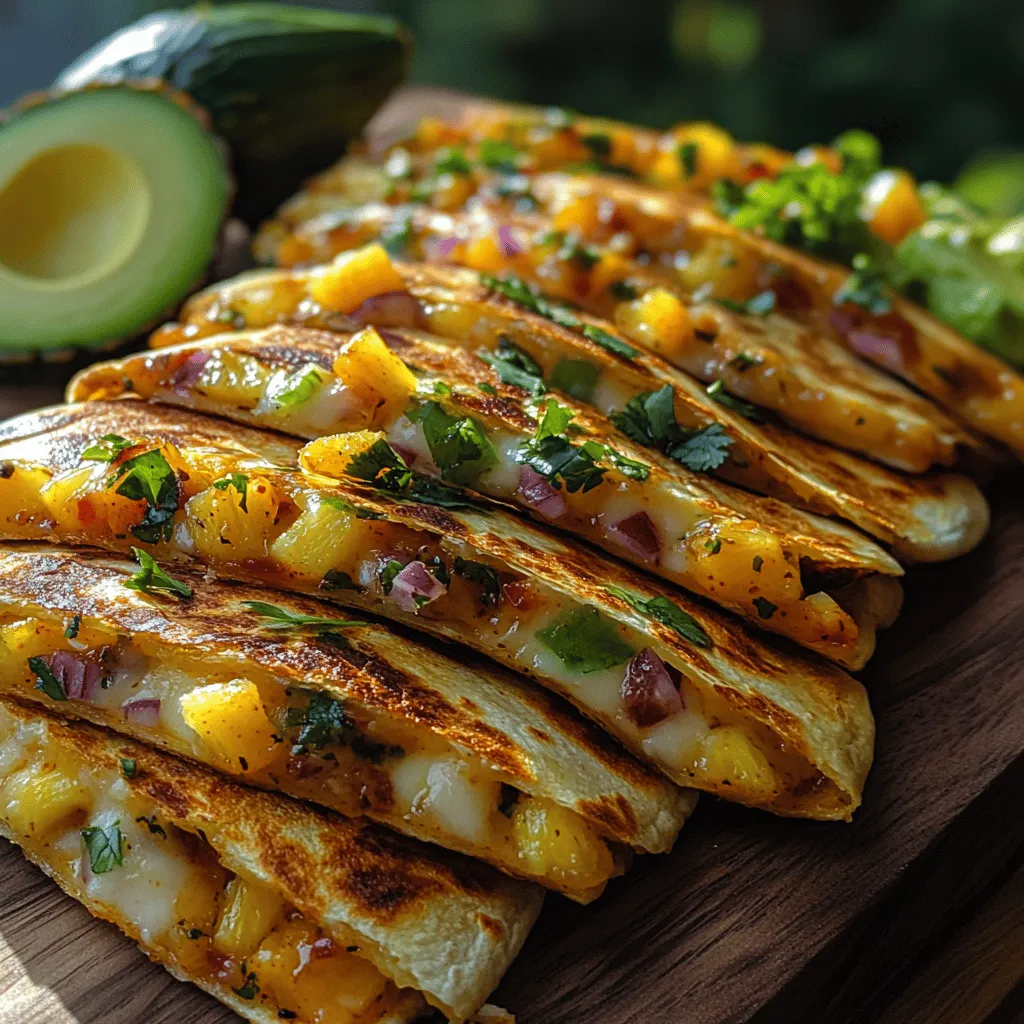 If you’re looking to spice up your dinner routine with a dish that is both vibrant and satisfying, look no further than Zingy Pineapple Salsa Quesadillas. This delightful recipe combines the sweetness of fresh pineapple with the savory richness of melted cheese and the comforting crunch of a perfectly grilled tortilla. The result is not just a meal but a burst of tropical flavor that transports your taste buds to a sunny beachside fiesta.