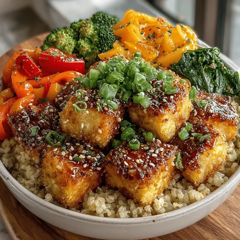 In recent years, plant-based diets have gained immense popularity, and for good reason. One dish that perfectly embodies the appeal of vegetarian cuisine is the Crispy Garlic Tofu Bowl. This vibrant meal is a delightful combination of textures and flavors, featuring crispy tofu, fresh vegetables, and a mouthwatering sauce that ties everything together. Not only is this dish visually appealing, but it also offers a satisfying and nutritious option for those seeking a hearty meal without the meat.